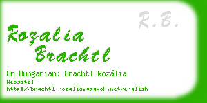 rozalia brachtl business card