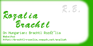 rozalia brachtl business card